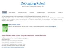 Tablet Screenshot of debuggingrules.com